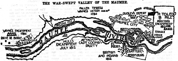 The War-swept valley of the Maumee