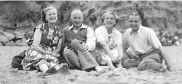 Mum, Dad, Aunt Mary and Uncle Lez - West Bay